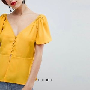 ASOS Mustard Top